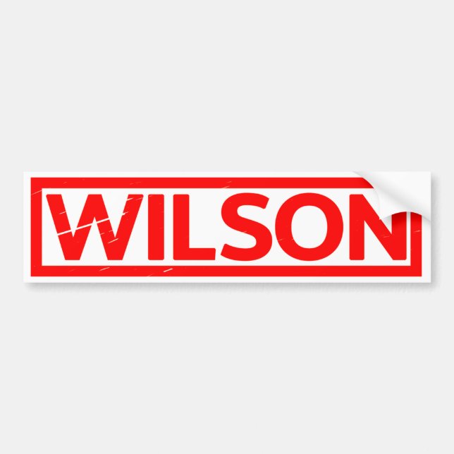 Pegatina Para Coche Sello Wilson (Frente)
