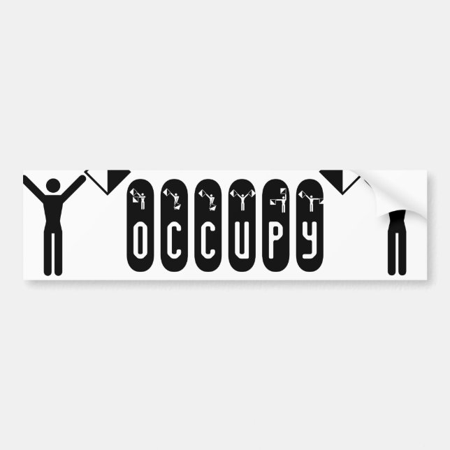 Pegatina Para Coche semaphore flag "OCCUPY" (Frente)