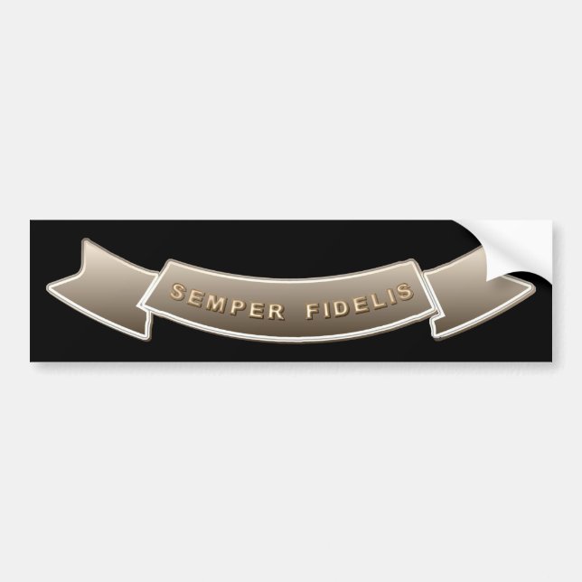 Pegatina Para Coche Semper Fidelis (Frente)