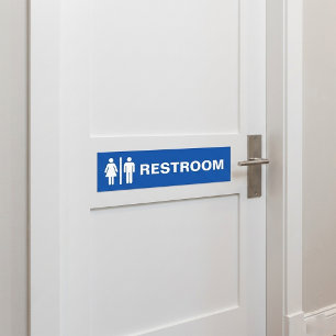 Pegatina Para Coche Señal de Baño Unisex Moderno para Puerta de Negoci
