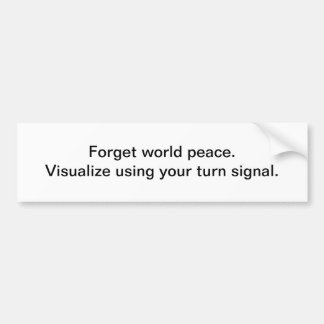 Pegatina Para Coche Señal de vuelta