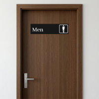 Señales de baño personalizadas de aluminio cepilla