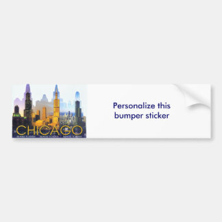 PEGATINA PARA COCHE SEÑALES HERMOSAS DE CHICAGO
