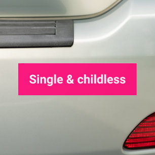 Pegatina Para Coche Sencillo rosa caliente minimalista e inconsciente