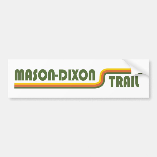 Pegatina Para Coche Sendero Mason-Dixon (Frente)