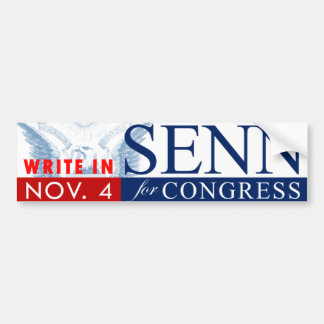 Pegatina Para Coche SENN para el CONGRESO: Bumpersticker