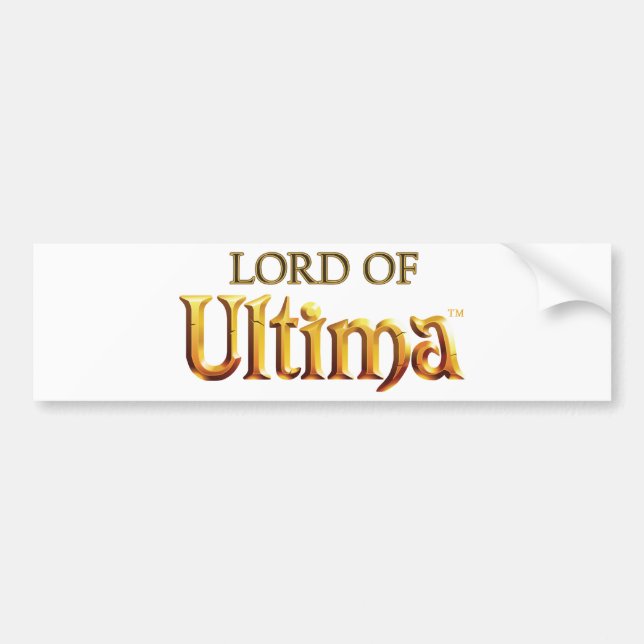 Pegatina Para Coche Señor del logotipo de Ultima (Frente)