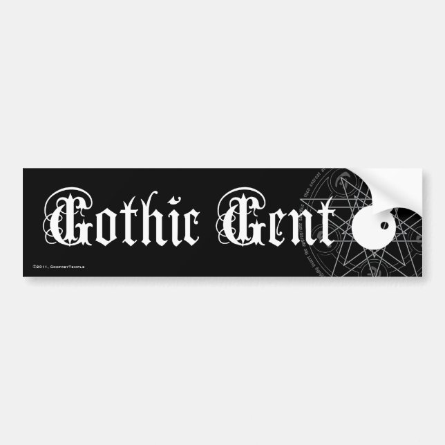 Pegatina Para Coche Señor gótico (Frente)
