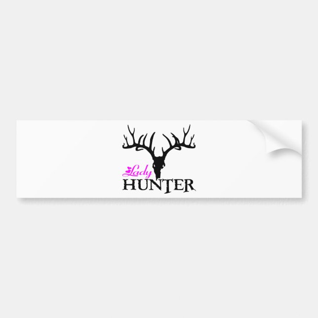 PEGATINA PARA COCHE SEÑORA DEER HUNTER (Frente)