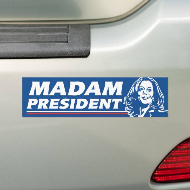 Pegatina Para Coche Señora Presidenta Kamala Harris 2024 (en coche)