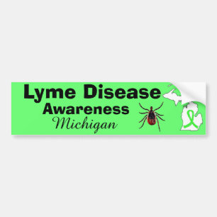 Pegatina Para Coche Sensibilización sobre la enfermedad de Lyme Michig
