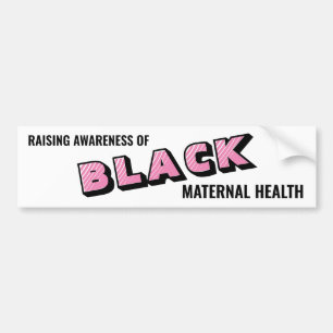 Pegatina Para Coche Sensibilización sobre la salud materna negra
