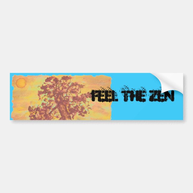 Pegatina Para Coche Sentir El Zen (Frente)