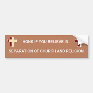 Pegatina Para Coche Separación de iglesia y de religión