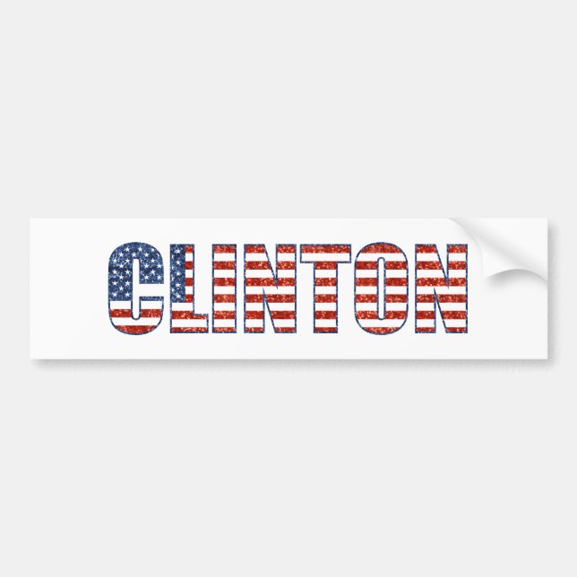 Pegatina Para Coche sequin Clinton (Frente)