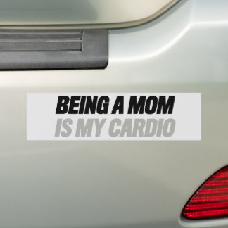 Pegatina Para Coche Ser madre es mi cardio Bumper