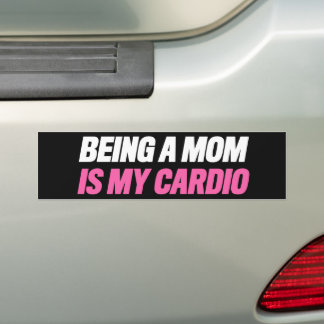 Pegatina Para Coche Ser mamá es mi cardio