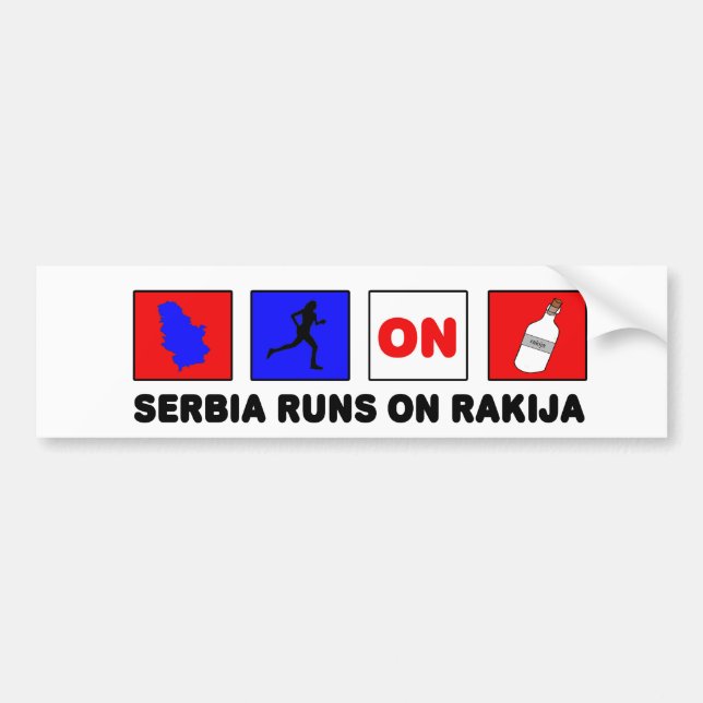 Pegatina Para Coche Serbia (Frente)