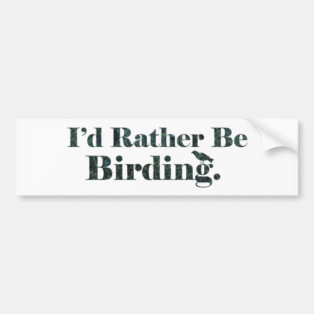 Pegatina Para Coche Sería bastante regalo de Birding - de Birdwatcher (Frente)