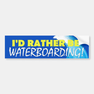 Pegatina Para Coche ¡Sería bastante Waterboarding!
