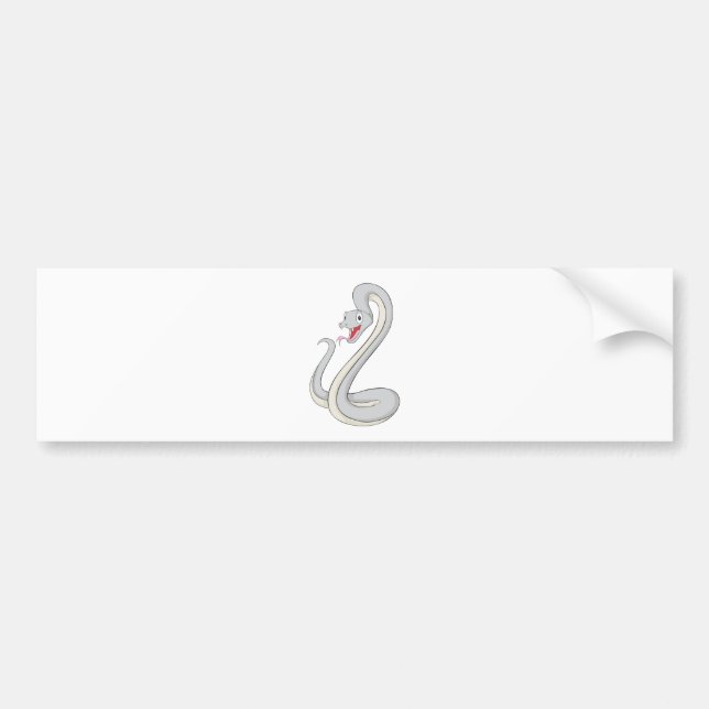 Pegatina Para Coche Serpiente feliz de la mamba negra (Frente)