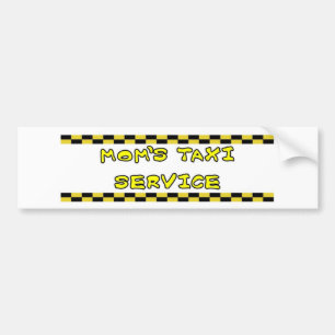 PEGATINA PARA COCHE SERVICIO DE TAXI DE MOMS