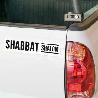 Pegatina Para Coche Shabbat Shalom Sabbath