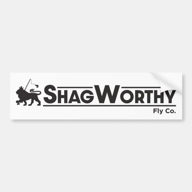 Pegatina Para Coche Shagworthy Fly Company Bumper Sticker (Frente)