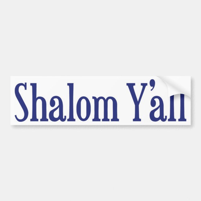 Pegatina Para Coche Shalom usted (Frente)
