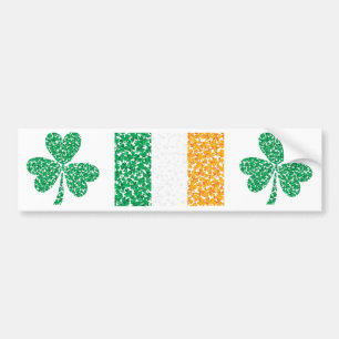 Pegatina Para Coche Shamrock en bandera