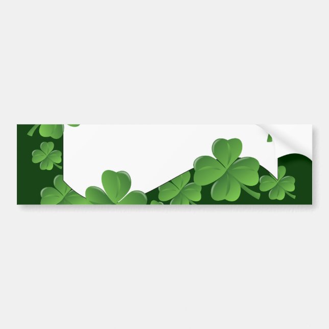 Pegatina Para Coche Shamrocks (Frente)