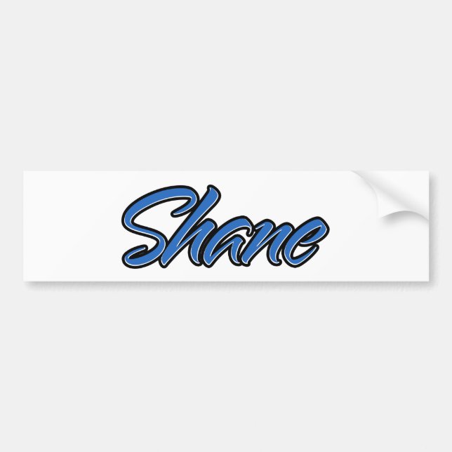 Pegatina Para Coche Shane Name blue Aufkleber Sticker Autoaufkleber (Frente)