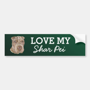 Pegatina Para Coche Shar Pei Bumper Sticker