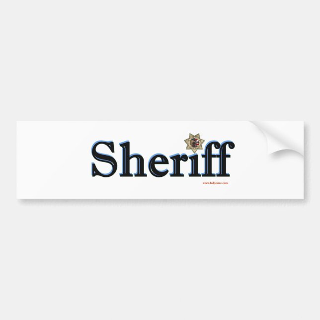 Pegatina Para Coche Sheriff_Script (Frente)