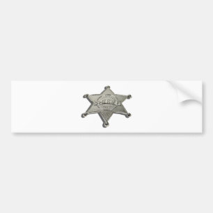Pegatina Para Coche SheriffBadgeLetters110510