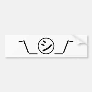 Pegatina Para Coche Shi Kana Shrug Emoticon ¯\_ ㋛_/ Ø Kaomoji japonés