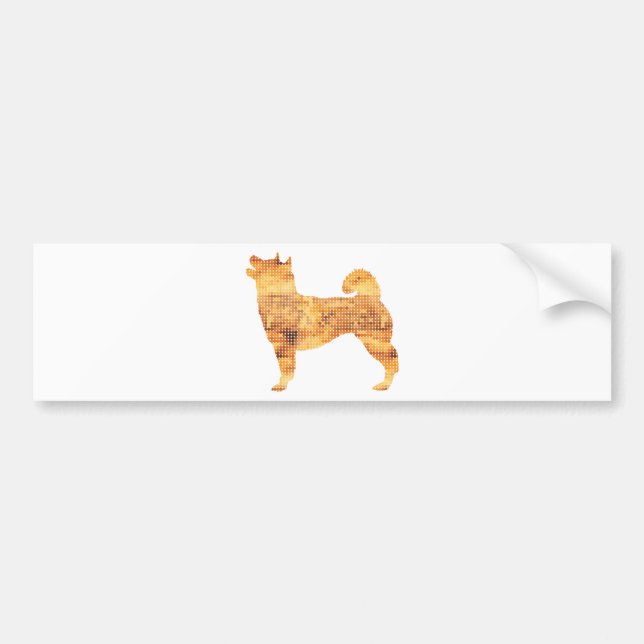 Pegatina Para Coche Shiba Inu (Frente)