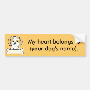 Pegatina Para Coche Shih personalizado Tzu