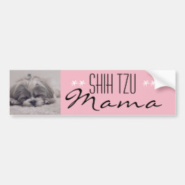 Pegatina Para Coche Shih Tzu Mama Bumper Sticker para mamás de perro