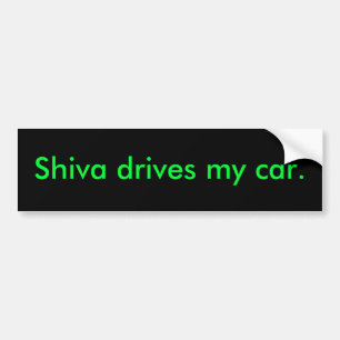 Pegatina Para Coche Shiva conduce mi coche