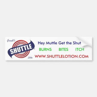Pegatina Para Coche shuttle1, MORDEDURAS      de las QUEMADURAS     