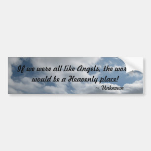 Pegatina Para Coche Si fuéramos todos como Angels Bumper Sticker