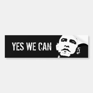Pegatina Para Coche Sí podemos/Obama 2008, NOSOTROS PODEMOS SÍ