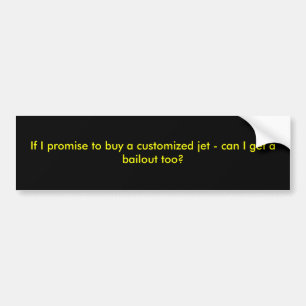Pegatina Para Coche Si prometo comprar un jet modificado para