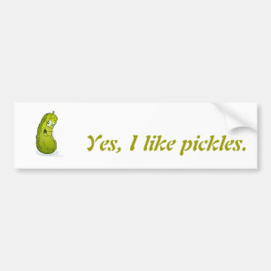 Pegatina Para Coche Sí, tengo gusto de pickels.