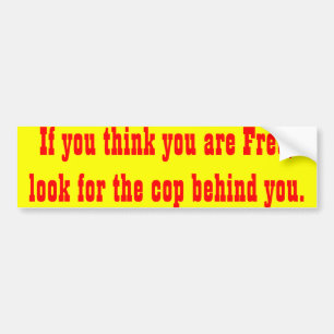 Pegatina Para Coche si usted piensa usted es bumpersticker libre