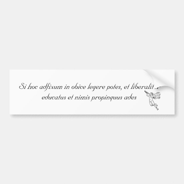 Pegatina Para Coche Si usted puede leer esto… Latino (Frente)