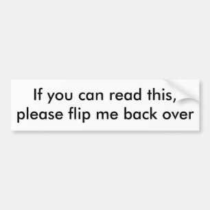Pegatina Para Coche Si usted puede leer esto, muévame de un tirón por
