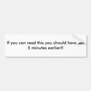 Pegatina Para Coche Si usted puede leer esto usted debe haber dejado