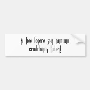 Pegatina Para Coche Si usted puede leer esto usted es Sobre-Educado